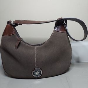 Dooney and Bourke Half-Moon HOBO Suede Brown Purse